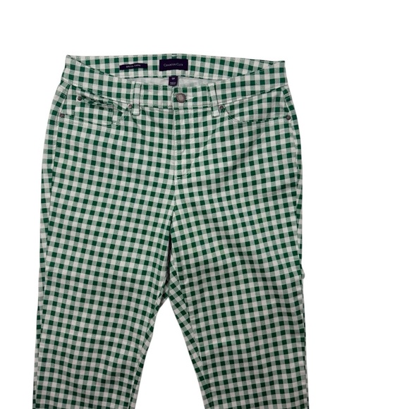 Charter Club Petite Printed Bristol Capri Jeans Bright Myrtle Size 12P - Picture 2 of 9